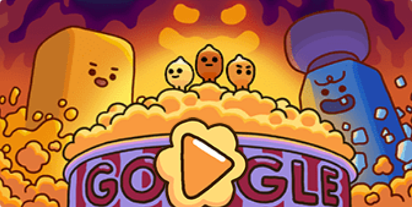 google-popcorn-doodle